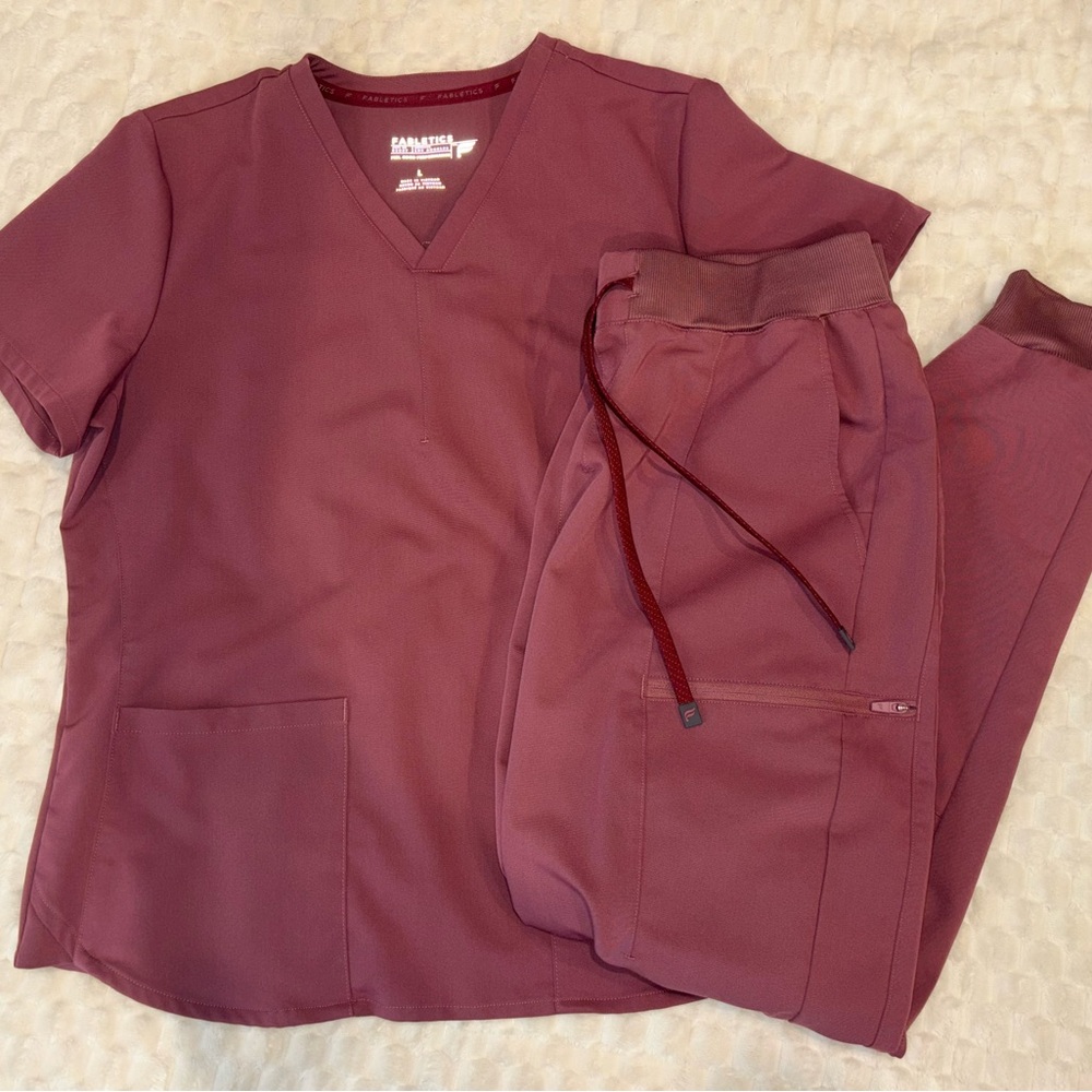 Mauve Scrub Set